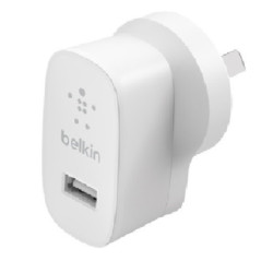 Belkin BoostCharge 12W USB-A Wall Charger - White (WCA002auWH), Portable & Powerful, Lightweight & Compact, Travel-Ready, 2 Y