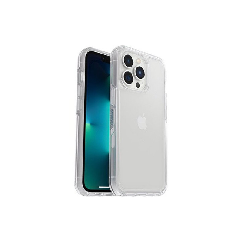 OtterBox Symmetry Clear Apple iPhone 13 Pro Case Clear - (77-83490), Antimicrobial, DROP  3X Military Standard, Raised Edges,