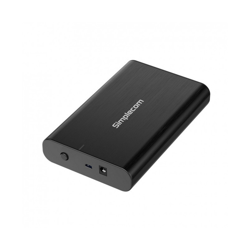 Simplecom SE331 Aluminium 3.5'' SATA to USB-C External Hard Drive Enclosure USB 3.2 Gen1 5Gbps