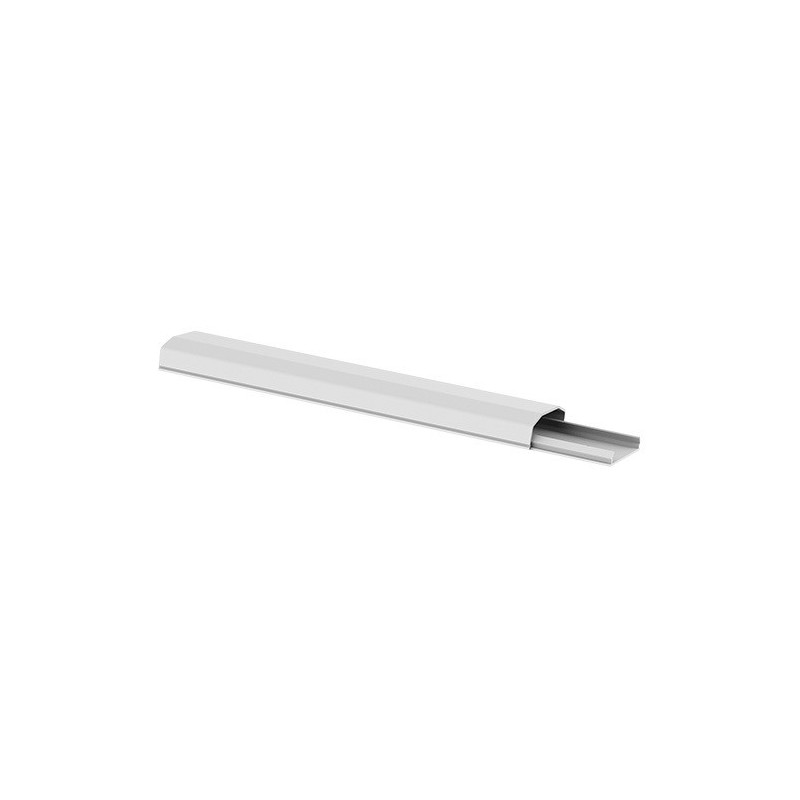 Brateck Plastic Cable Cover - 250mm Material: Polyvinyl Chloride(PVC) Dimensions 60x20x250mm - White (LS)