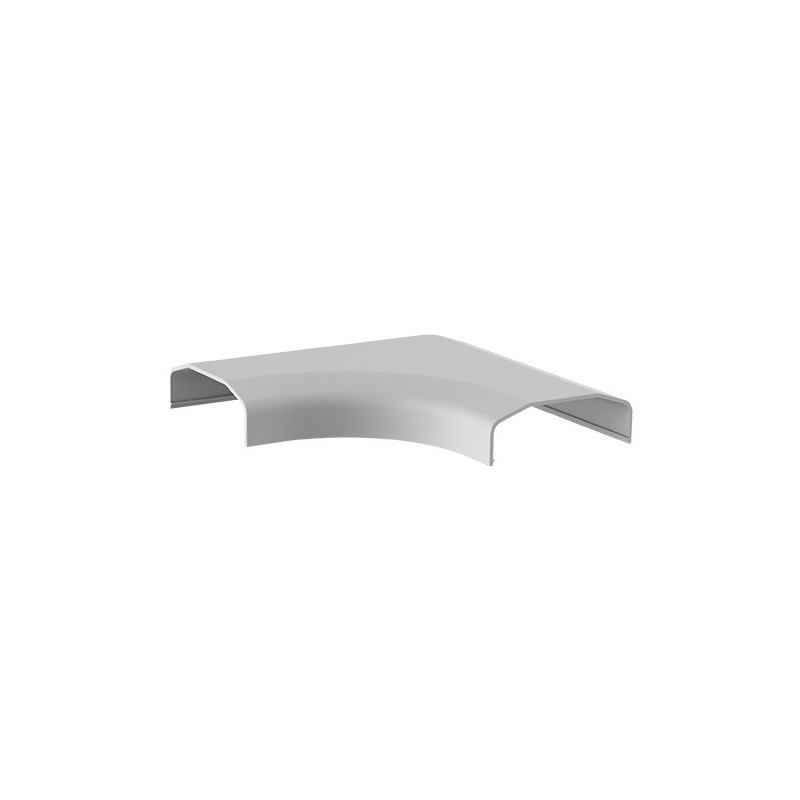 Brateck Plastic Cable Cover Joint L Shape Material:ABS Dimensions 127x127x21.5mm - White (LS)