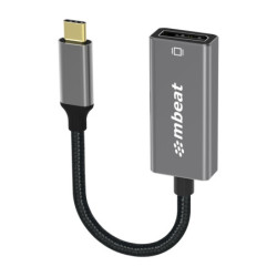 (LS) mbeat® Elite USB-C to Display Port Adapter  -Converts USB-C to DisplayPort female port, 4K@60Hz (3840×2160),  15cm - S