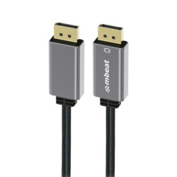 mbeat® Tough Link 1.8m Display Port Cable v1.4 - Connects Computer, Laptop to HDTV, Monitor, Gaming Console, Supports 8K@60H