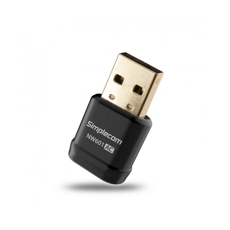 Simplecom NW601 AC600 Mini WiFi Dual Band Wireless USB Adapter
