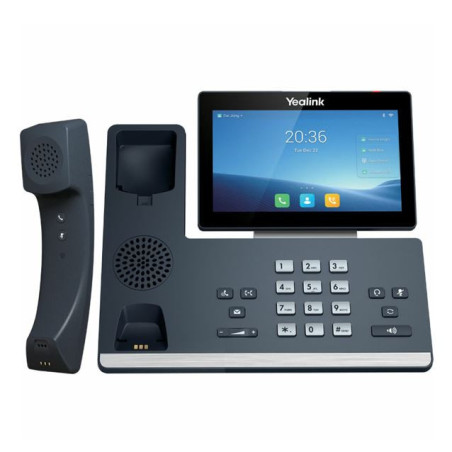 Yealink T58WP 16 Line IP HD Android Phone, colour touch screen, BT Handset (BTH58), HD voice, Dual Gig Ports, Built in Blueto