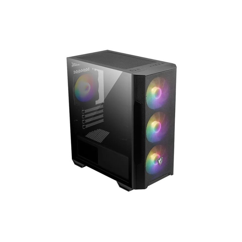 MSI MAG FORGE M100R BLACK, Micro ATX Case, 1x USB 3.2, 2x USB 2.0, 1x Audio, 1x Mic, 4x PCI-E, 2x 2.5', 2x 3.5', Micro ATX / 