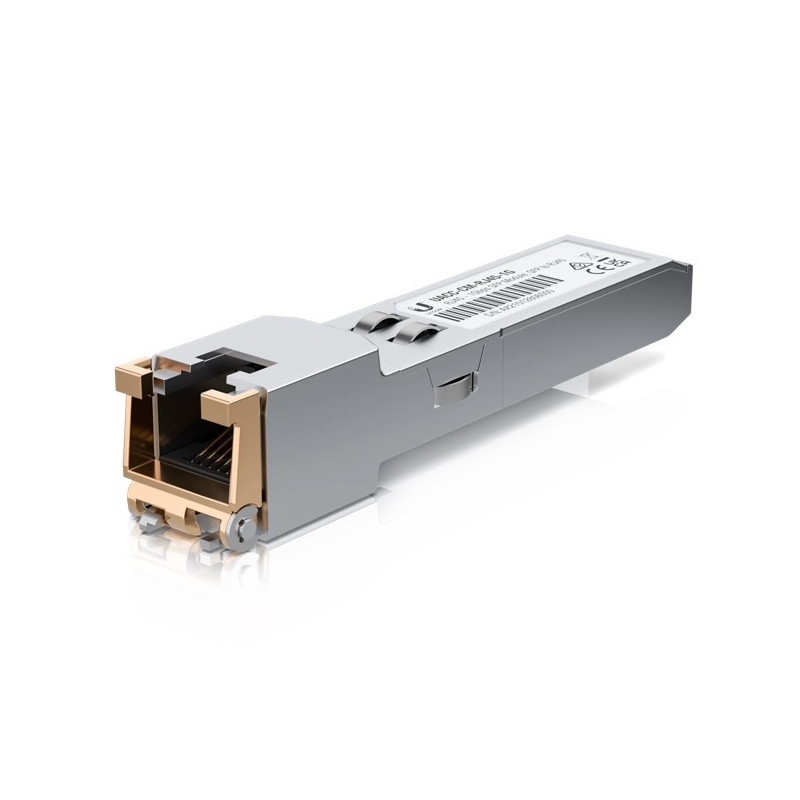 Ubiquiti SFP to RJ45 Transceiver Module, 1000Base-T Copper SFP Transceiver, 1Gbps Throughput Rate, Supports Up to 100m