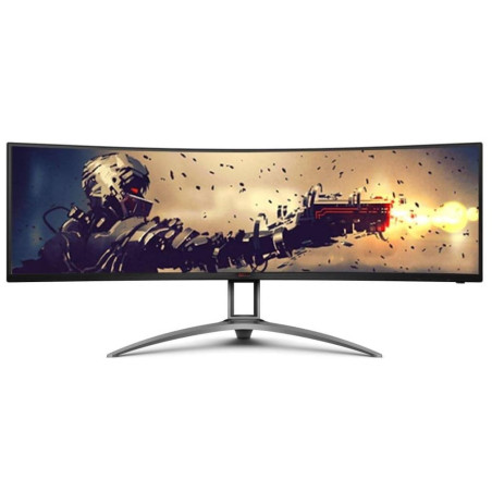 AOC 49' Curved 1800R, 5120X1440 DQHD, 32:9, Adaptive Sync, HDR 400,1ms, 165Hz ,3x HDMI,1x DP,USB-C , Speaker, HAS, KVM ultra 