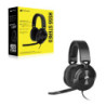 Corsair HS55 STEREO Wired Gaming Headset - Carbon, 50mm drivers, 20Hz–20kHz, wired 3.5mm stereo, multi-platform support (PC