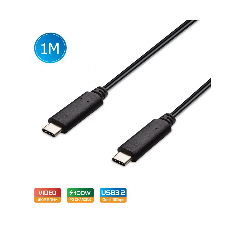Simplecom CA512 USB-C to USB-C Cable USB 3.2 Gen2 10Gbps 5A 100W PD 4K@60Hz 1M