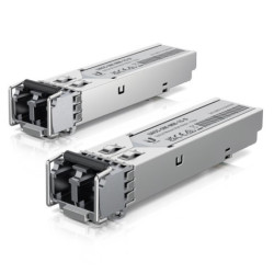 Ubiquiti UFiber SFP Multi-Mode Fiber Module, 2-Pack, 1.25 Gbps Throughput, 1.25 Gbps Throughput, Supports Connections Up to 5