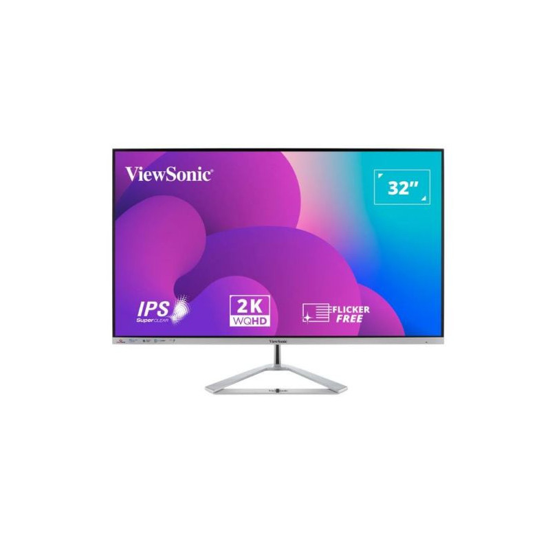 ViewSonic 32' 2K QHD (2560 x 1440) Business Professional Ultra Thin Stylish, Elegant,SuperClear IPS, low energy 36w, 3YARW