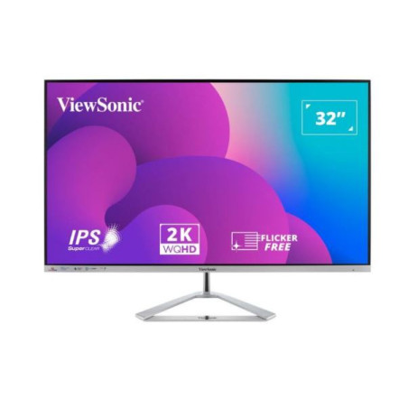 ViewSonic 32' 2K QHD (2560 x 1440) Business Professional Ultra Thin Stylish, Elegant,SuperClear IPS, low energy 36w, 3YARW