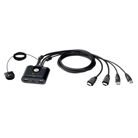 Aten 2-Port USB Full HD HDMI Cable KVM Switch