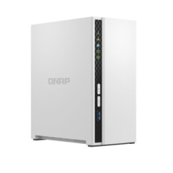 QNAP TS-233 2 Bay NAS ARM 4-core Cortex-A55 2.0GHz processor 2GB Hot-swappable 1xGbE WOL 2xUSB2.0 1xUSB3.2 FAN 2 year warrant