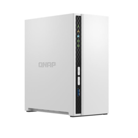 QNAP TS-233 2 Bay NAS ARM 4-core Cortex-A55 2.0GHz processor 2GB Hot-swappable 1xGbE WOL 2xUSB2.0 1xUSB3.2 FAN 2 year warrant
