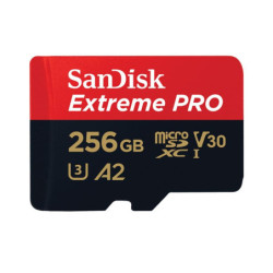 SanDisk Extreme Pro 256GB microSD SDXC SDXC UHS-I 200MB/s 140MB/s V30 U3 A2 4K UHD Shock temperature water & X-ray proof with