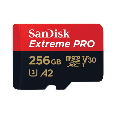 SanDisk Extreme Pro 256GB microSD SDXC SDXC UHS-I 200MB/s 140MB/s V30 U3 A2 4K UHD Shock temperature water & X-ray proof with