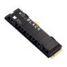 Western Digital WD Black SN850X 1TB Gen4 NVMe SSD Heatsink for PS5 - 7300MB/s 6300MB/s R/W 600TBW 1100K/800K IOPS 1.75M Hrs M