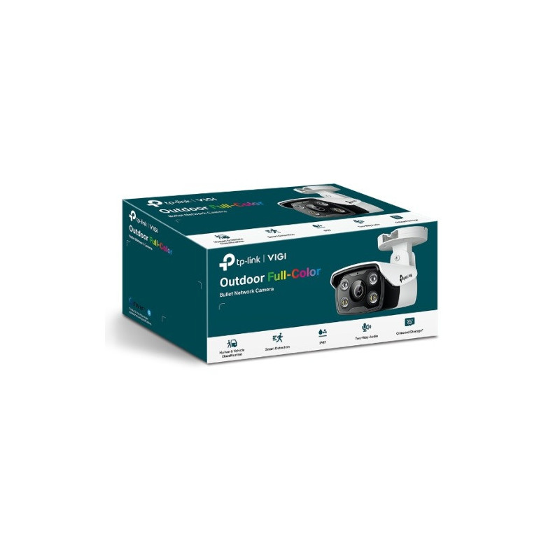 TP-Link VIGI 4MP C340(4mm) Outdoor Full-Colour Bullet Network Camera,4mm Lens, Smart Detection, 3YW