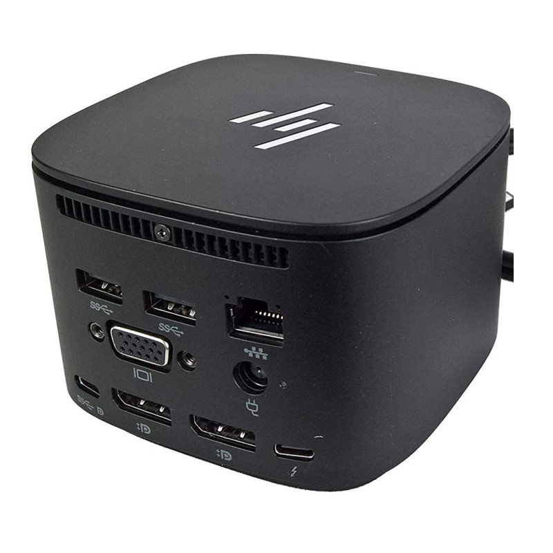 HP Dock G4 Thunderbolt 4 Docking Station - 120W Power Delivery 4xDisplays 2xDP 1xHDMI 3xUSB-A 2xUSB-C 1xTB4 2.5GbE RJ45 for H