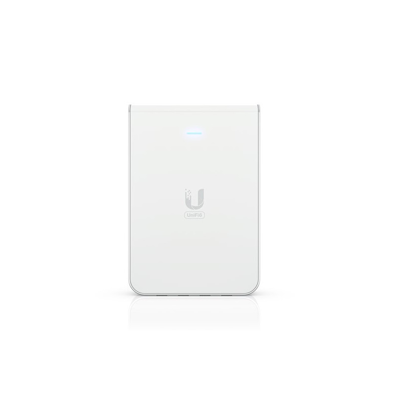 Ubiquiti UniFi Wi-Fi 6 In-Wall Wall-mounted Access Point with a Built-in PoE Switch,115 m²  Coverage