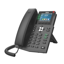 Fanvil X3U Pro Enterprise IP Phone - 2.8' Colour Screen, 3 Lines, No DSS Buttons, Dual Gigabit NIC, HD Audio Quality, 6 SIP L