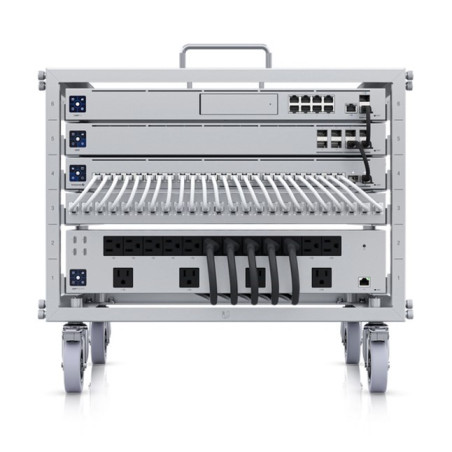 Ubiquiti Toolless Mini Rack,Compact,Stackable 6U Open-frame Rack For UniFi Rack-mount Device,Toolless Assembly&Device Mountin