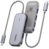 Pisen 6-in-1 Multi-Port USB-C Multifunctional Docking Station - Grey, 3x USB-A 3.0, 1x VGA, 1x HDMI, 1x RJ-45, 2 Years Warran