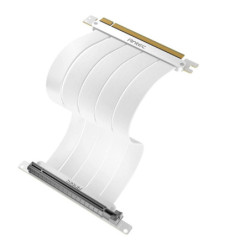 Antec PCIE-4.0 Riser Cable (200mm White) High Quality Gold Plated and Shielded PCB. Stability and Perforamnce 90 / 180 Degree
