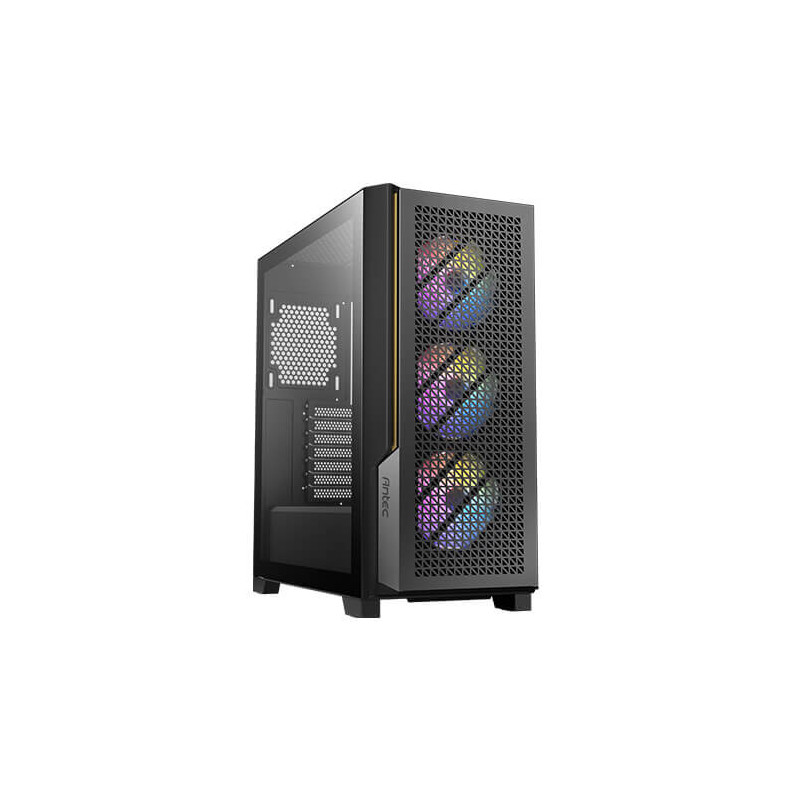 Antec P20C ARGB, ATX, E-ATX, High Airflow, USB-C, Cable management, 4x HDD/SSD , 375mm GPU, 170mm CPU, 3x ARGB PWM 12CM,Fan C