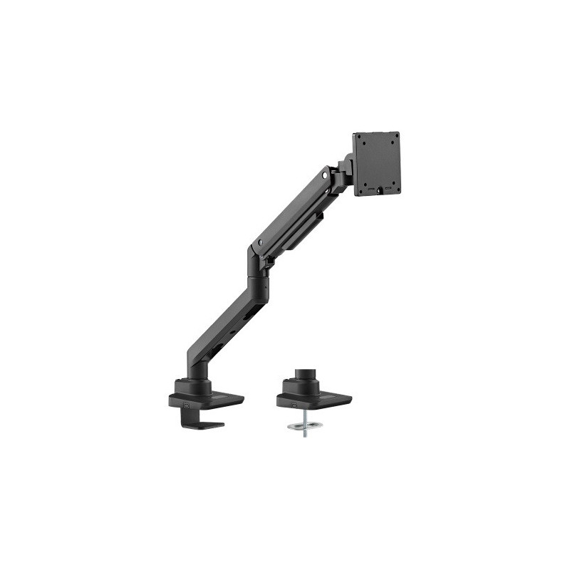 Brateck Fabulous Desk-Mounted Heavy-Duty Gas Spring Monitor Arm Fit Most 17'-49' Monitor Up to 20KG VESA 75x75,100x100 (Black