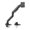 Brateck Fabulous Desk-Mounted Heavy-Duty Gas Spring Monitor Arm Fit Most 17'-49' Monitor Up to 20KG VESA 75x75,100x100 (Black