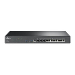 TP-Link ER8411 Omada VPN Router with 10G Ports , 1× 10G SFP  WAN Port, 1× 10G SFP  WAN/LAN Port,1× Gigabit SFP WAN/LAN Por