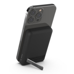 Belkin BoostCharge 5K mAh Magnetic Wireless Power Bank   USB-C Cable   Stand - Black (BPD004btBK), 7.5W, Compact & Light Desi