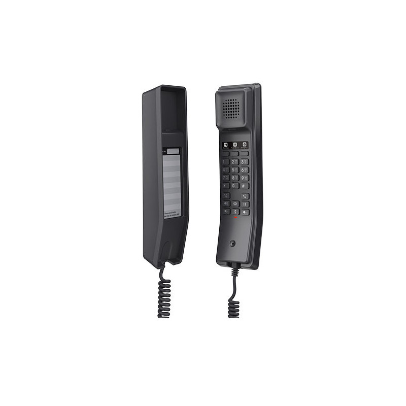 Grandstream GHP611 Hotel Phone, 2 Line IP Phone, 2 SIP Accounts, HD Audio, Powerable Over PoE, Black Colour, 1Yr Wty