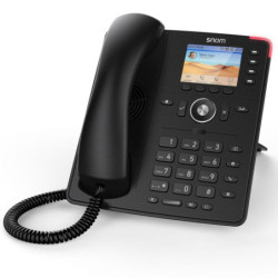 SNOM D713 IP Desk Phone, HD Audio, PoE, TFT Liquid Crystal Display (LCD), Headset Connectable (Include SnomA100M and Snom A10