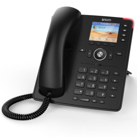 SNOM D713 IP Desk Phone, HD Audio, PoE, TFT Liquid Crystal Display (LCD), Headset Connectable (Include SnomA100M and Snom A10