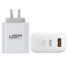 USP Dual Port PD 65W GaN Fast Wall Charger USB-C   USB-A for Phone Laptop, Intelligent,Travel Ready,PPS Technology, 2 Years W