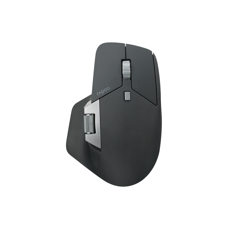 RAPOO MT760L BLACK Multi-mode Wireless Mouse -Switch between Bluetooth  5.0 and 2.4G -adjust DPI from 800 to 4000