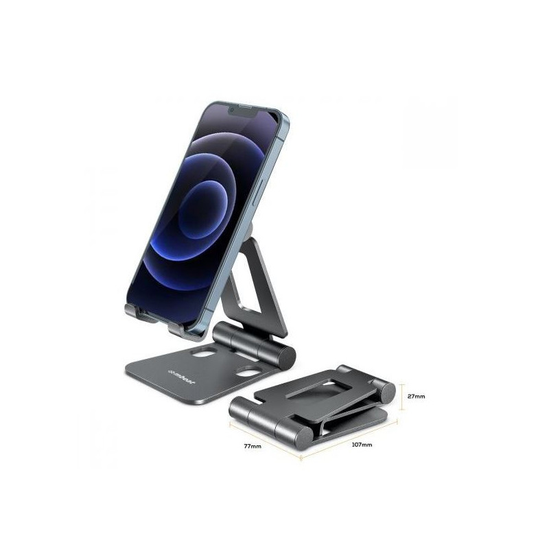mbeat®  MB-STD-S2PGRY Stage S2 Hands-Free Mobile Stand GREY Compact and Durable Optimised Hands-free Space-saving Portabilit