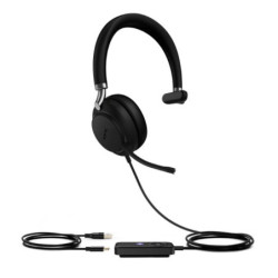 Yealink UH38 Mono Mode USB and Bluetooth Headset, USB-A,Teams Call Controller with Built-In Battery Dual Noise-Canceling Mics