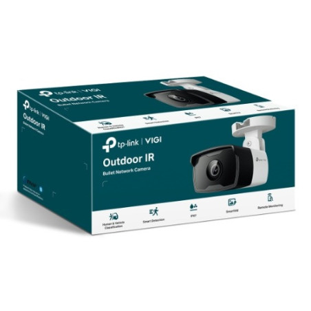 TP-Link VIGI 4MP C340I(2.8mm) Outdoor IR Bullet Network Camera, 2.8mm Lens, Smart Detection, 3YW
