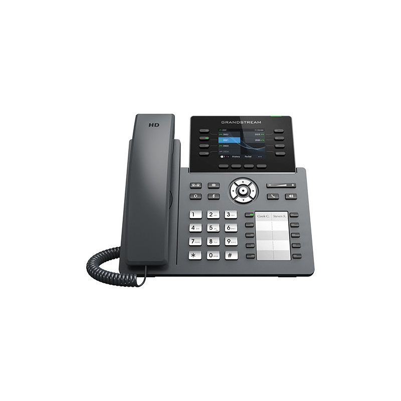 Grandstream GRP2634 4 4 lines, Gigabit, WiFi/BT, Colour Screen, 10 paper based BLF keys