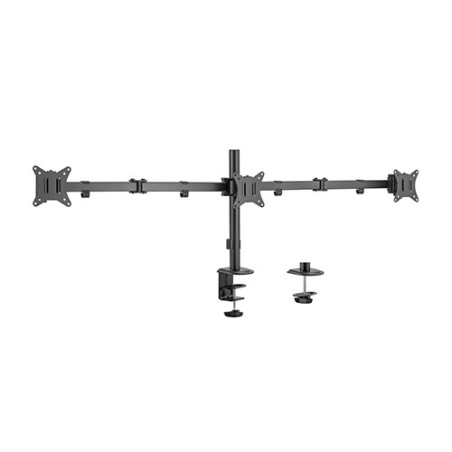 Brateck Triple-Monitor Steel Articulating Monitor Mount Fit Most 17'-27' Monitor Weight Capacity (per screen):7kg, VESA: 75x7