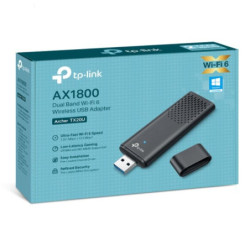 TP-Link Archer TX20U AX1800 Dual Band Wi-Fi 6 Wireless USB Adapter, 1201 Mbps at 5 GHz   574 Mbps at 2.4 GHz, MU-MIMO, OFDMA,