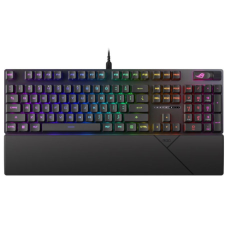 ASUS ROG STRIX SCOPE II RX Red Switch Optical Gaming Keyboard,IP57 Waterproof Protection, Streaming Hotkeys, Multi-function C