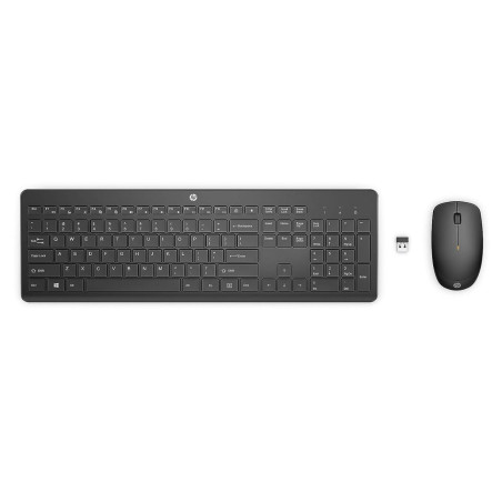 HP 230 USB Wireless Keyboard & Mouse Combo 2.4GHz 12 function keys Chiclet Comfortable Low Noise 1600DPI Mouse Light Weight L