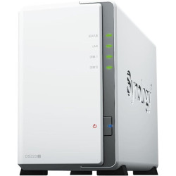 Synology DiskStation DS223J 2-Bay 3.5' SATA HDD/ 2.5' SATA SSD/  4-core 1.7 GHz  / 1 GB DDR4 non-ECC / 2-year hardware warran