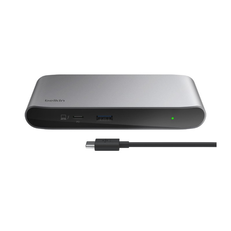 Belkin Connect Thunderbolt 4 (5-in-1) Core Hub   150W PSU - Space Grey (INC013AUSGY), 96W PD, 40 Gbps, 3x Thunderbolt 4, 1x U